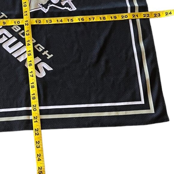 NHL Pro.FAN.ity by Littlearth Pittsburgh Penguins Kerchief Pocket Square 22x22 - Picture 5 of 6